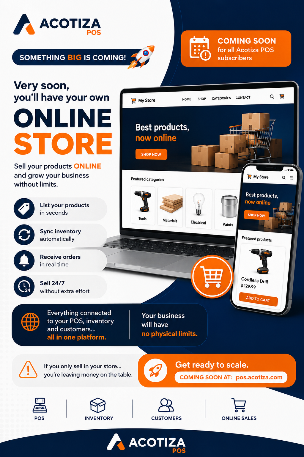 Very soon you'll have your own Online Store