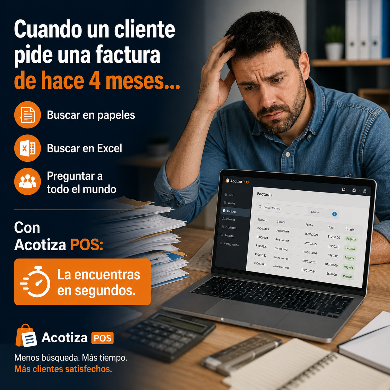 Cuando un cliente pide una factura
