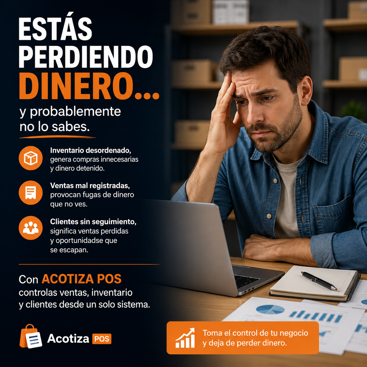 Estás perdiendo dinero